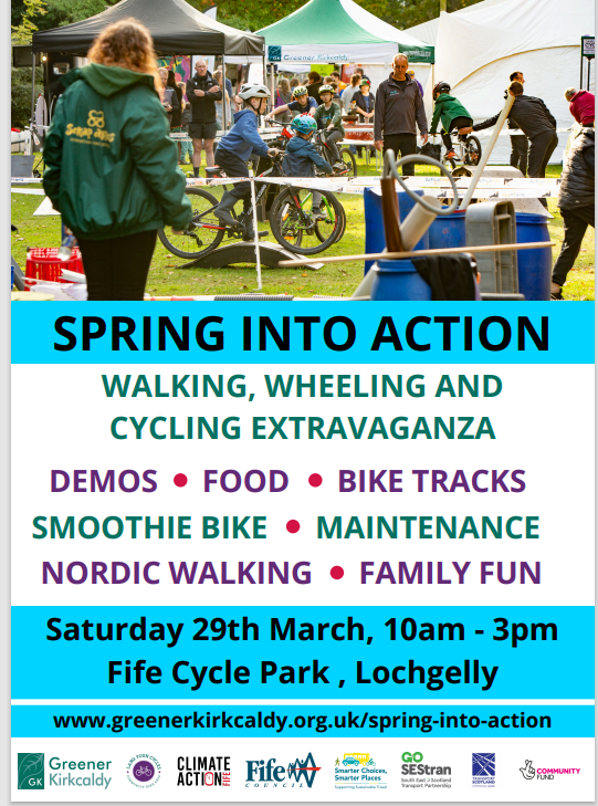 Spring into action Festival March 2025 at Fife Cycle Park