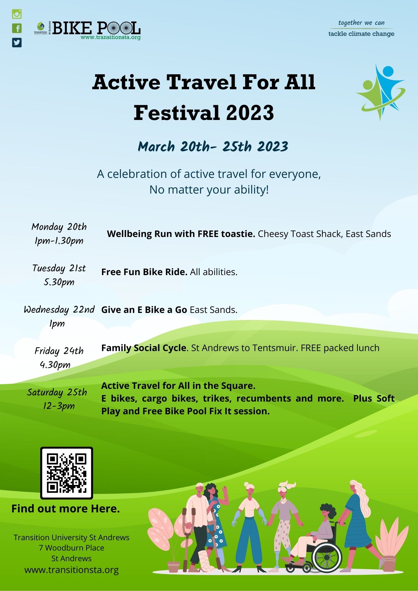 Active Travel Fest events in St Andrews w/c 20 March